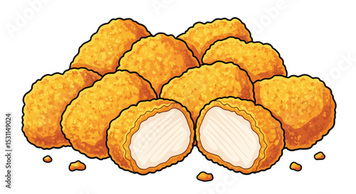 Crispy Golden Chicken Nuggets Delicious Bites of Comfort Food Perfect for Snacking