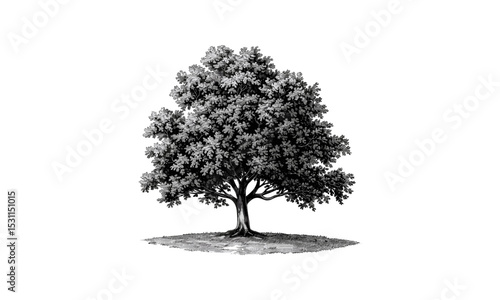 Ash Leaved Maple Tree Vector Illustration, autumn foliage, tree silhouette, seasonal colors, nature, autumn season, fall tree, fall leaves, maple tree art, forest scenery.