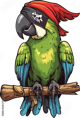 parrot in the jungle
