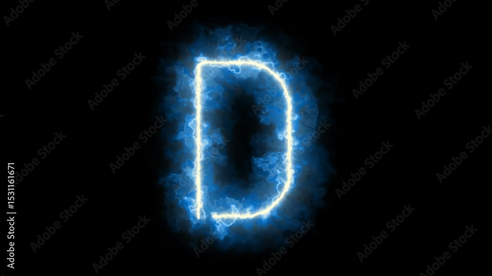 Alphabet letters with blue neon glowing animation. Loop Animation. Stock Video. Alphabet letters with blue neon glowing animation. Loop Animation. Stock Video.