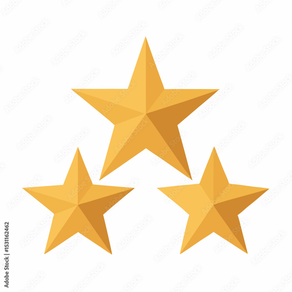 Obraz premium GoldenStars | AI-Generated Vector Art & Linocut Silhouette Designs for Creatives
