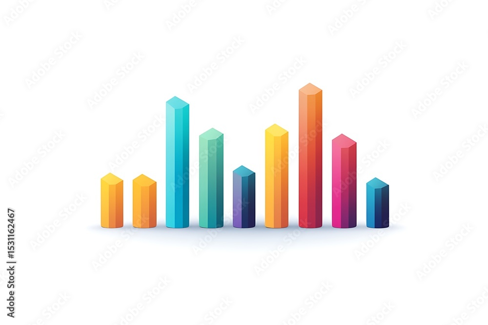 Obraz premium Simple horizontal bar chart infographic showcasing data with clear labels.