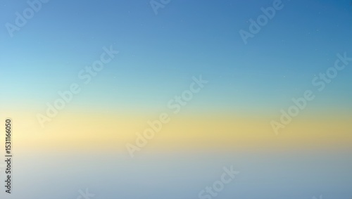 Fototapeta Naklejka Na Ścianę i Meble -  Vibrant clear sky devoid of clouds during twilight before sunrise, clear morning sky before sunrise. Clear sky with no clouds