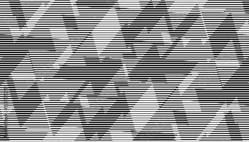 Black and white abstract sharp pattern with lines effect. For sporty background and jersey design. Fully editable vector element. Vector Format Illustration 