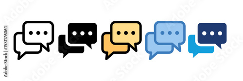 Chat Bubble Icon Element For Design
