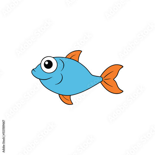 cartoon fish with a fish