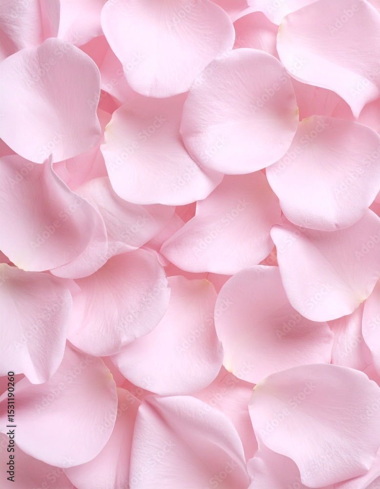 Obraz premium Soft pink rose petals create a delicate, textured floral background, perfect for romantic themes