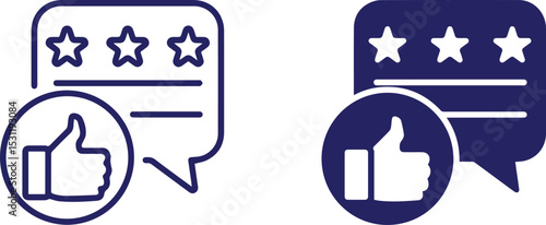 quality rating system, thumbs up icon, star rating icons, minimalist, vector illustration"