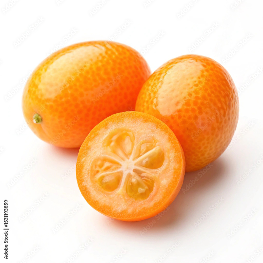 kumquat isolated white background kumquat isolated white background