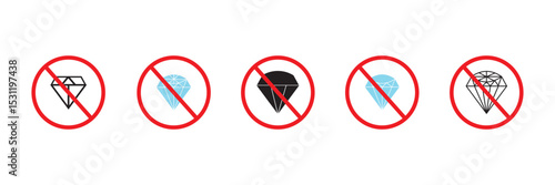 No diamond icon. The sign is not real. Forgery illustration. No gem. Vector icon.