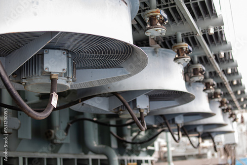 Принти на полотні Cooling system fans are essential for transformer inspection and maintenance in