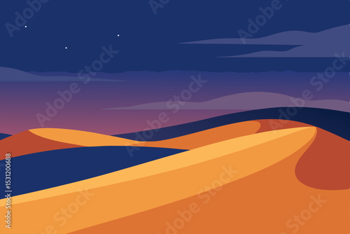 desert landscape with sand dunes