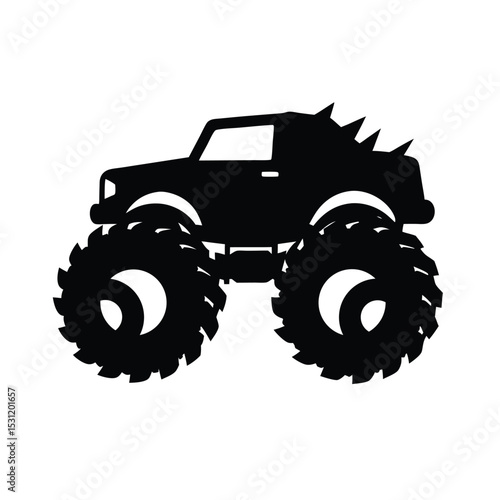 red tractor isolated on white background