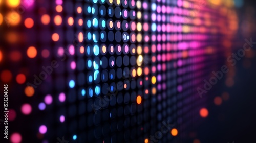 Wallpaper Mural Abstract display of glowing circles in vibrant colors Torontodigital.ca