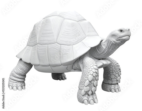 Wallpaper Mural realistic white anatomical turtle sculpture 3d rendered with detailed shell and skin texture on isolated background for zoology education and nature reference
 Torontodigital.ca