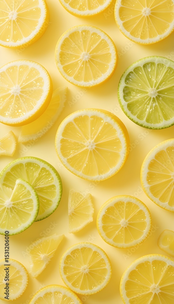 Fototapeta premium Citrus Burst Elegance Wallpaper