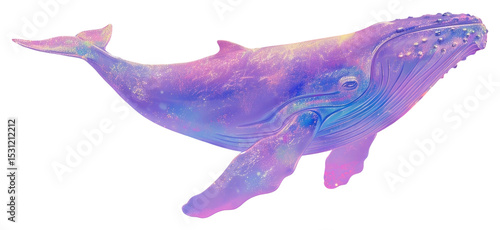 PNG Whale animal mammal purple.