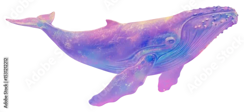 Fototapeta PNG Whale animal mammal purple.