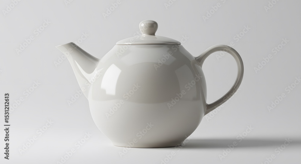 Elegant White Porcelain Teapot Perfect for Afternoon Tea or a Cozy Evening Elegant White Porcelain Teapot Perfect for Afternoon Tea or a Cozy Evening