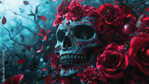 Day of the Death Illustration for social media post