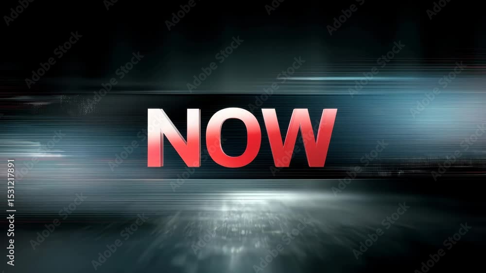 Urgency Lettering Vidéo Stock Dynamic visual representation emphasizing the concept of ...