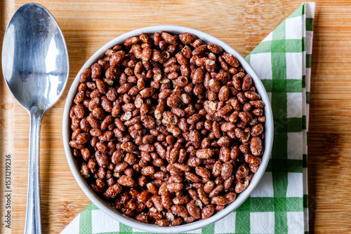 Bowl Of Classic British Favourite Coco Pops Breakfast Cereal