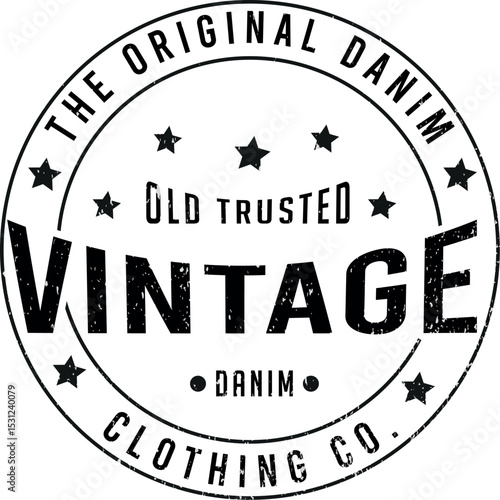 Print creative custom typography vinatge danim t shirt design