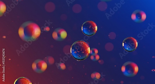 A high-resolution, ultra HD abstract background filled with transparent liquid bubbles floating in various sizes. Suitable for cosmetic, water, skincare, or science-themed visuals.

