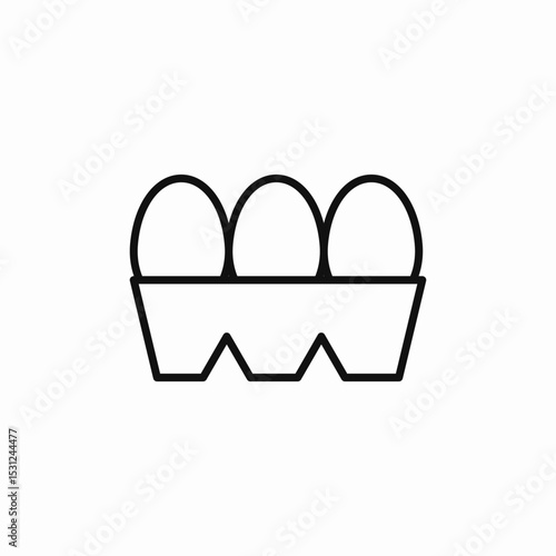 eggs pack icon sign vector