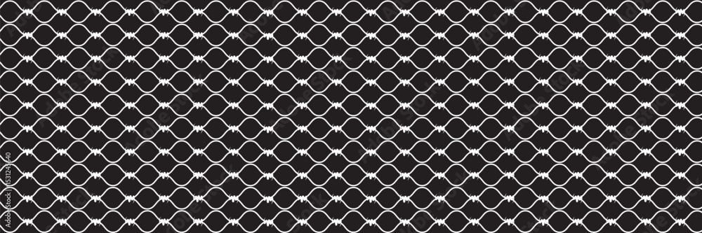 Naklejka premium Mesh texture for fishing nets. Seamless pattern for sportswear or soccer goal, volleyball net, basketball hoop, hockey, athletics.