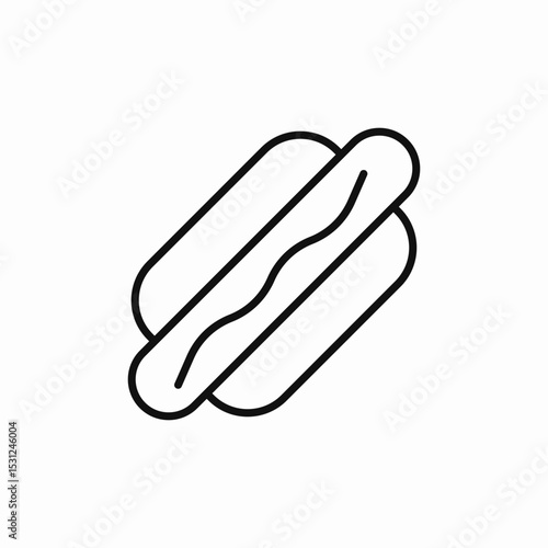 hot dog icon sign vector
