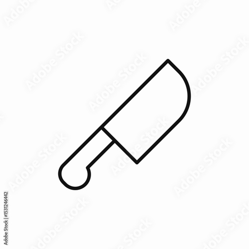kitchen knife icon sign vector