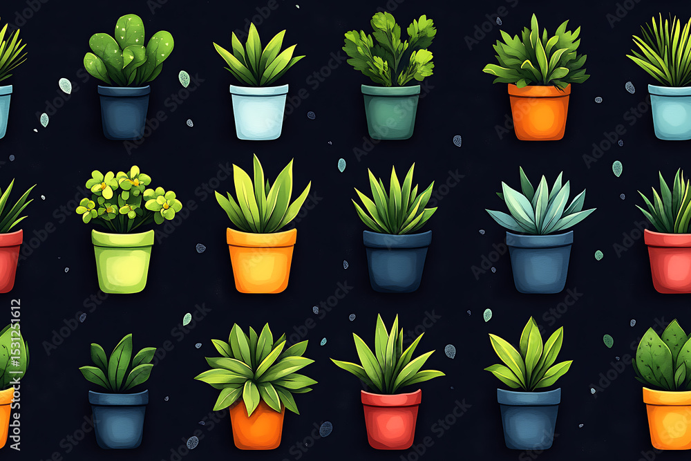 Fototapeta premium Kangaroo Paw Minimalist seamless pattern background vector, cute plants graphic