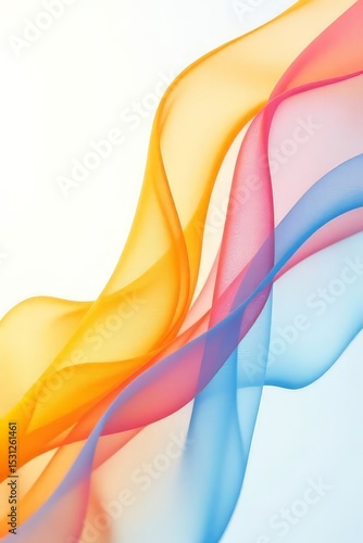 Wallpaper Mural Abstract Colorful Wave Flowing Lines Art Background Torontodigital.ca