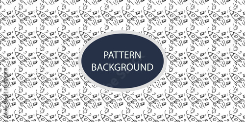 Handrawn black white  planet pattern background. Cute line doodle space background. Hand drawn planets, sun, moon, stars, spaceship collection. Childish drawing cosmic illustration. 