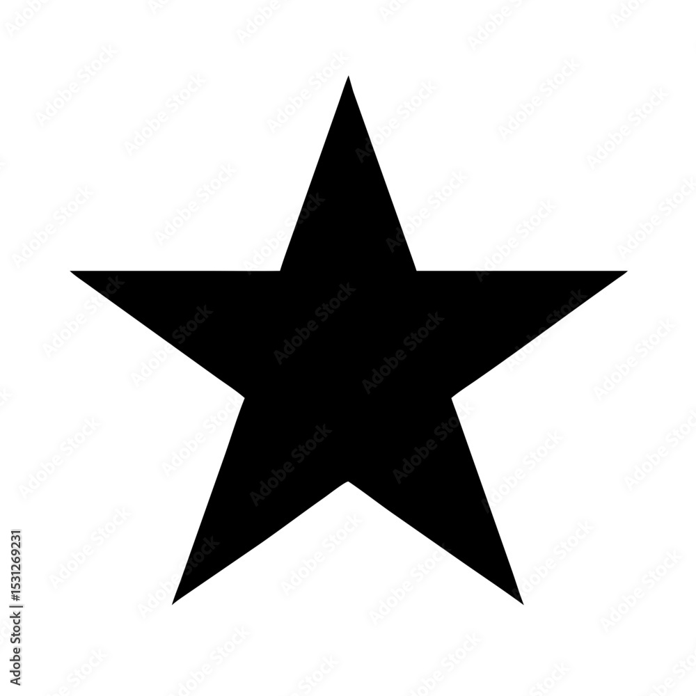 Simple Black Star Icon Versatile Graphic for Design Projects Simple Black Star Icon Versatile Graphic for Design Projects