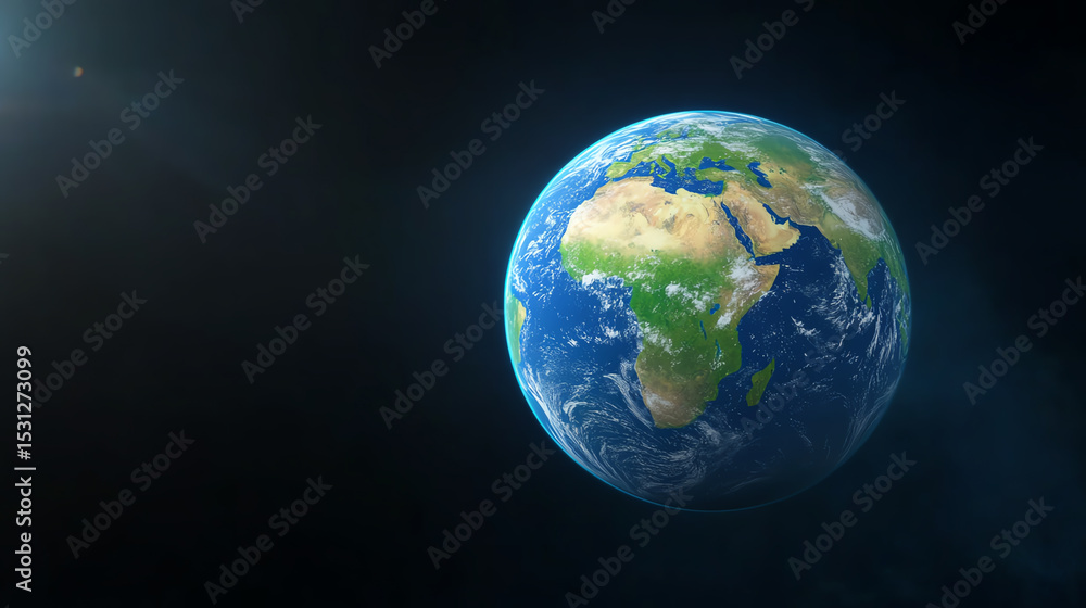 A stunning view of Earth from space, showcasing the planet's vibrant colors and atmospheric details, highlighting its beauty and fragility. A stunning view of Earth from space, showcasing the planet's vibrant colors and atmospheric details, highlighting its beauty and fragility.