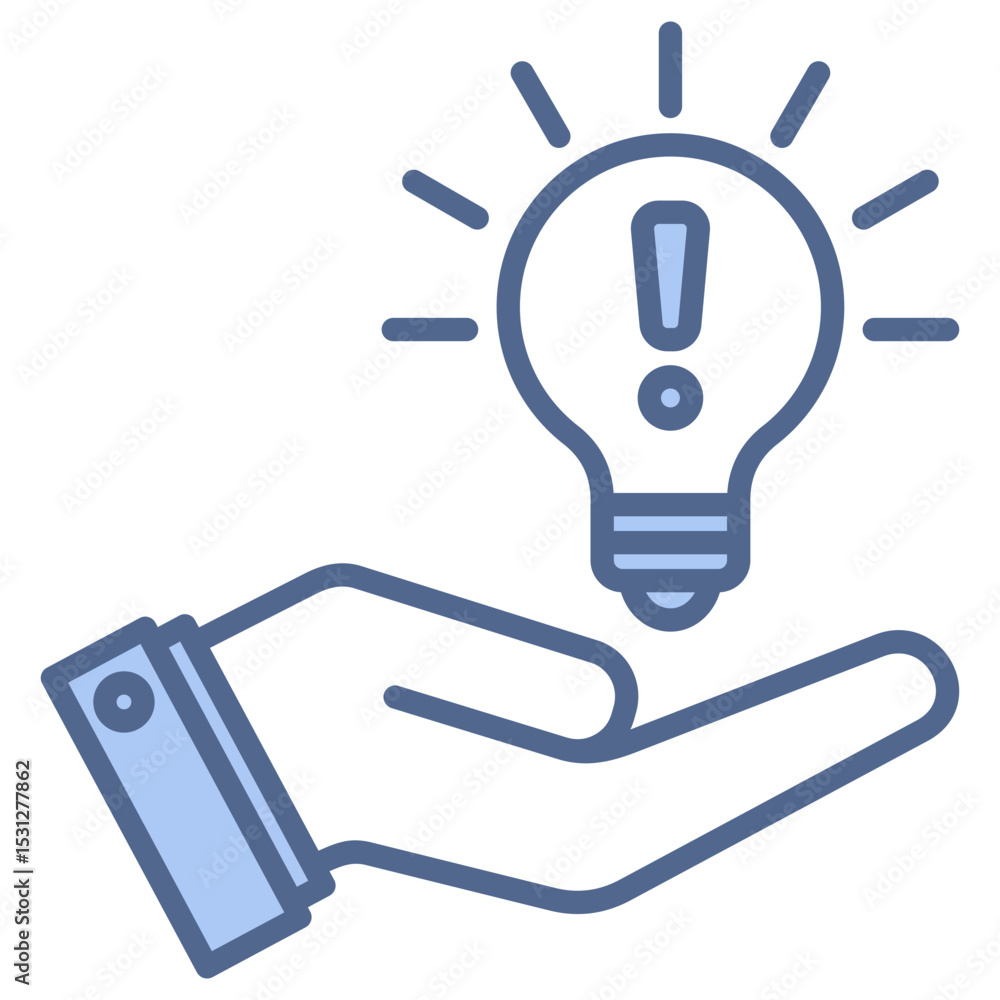 Problem Solving Blue Icon Problem Solving Blue Icon