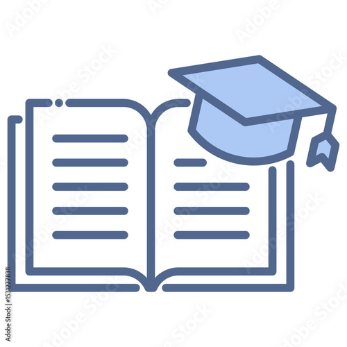 Higher Education Blue Icon
