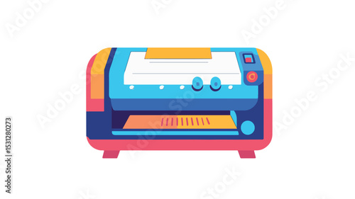 Professional Printer Icon Vector Illustration in EPS Format