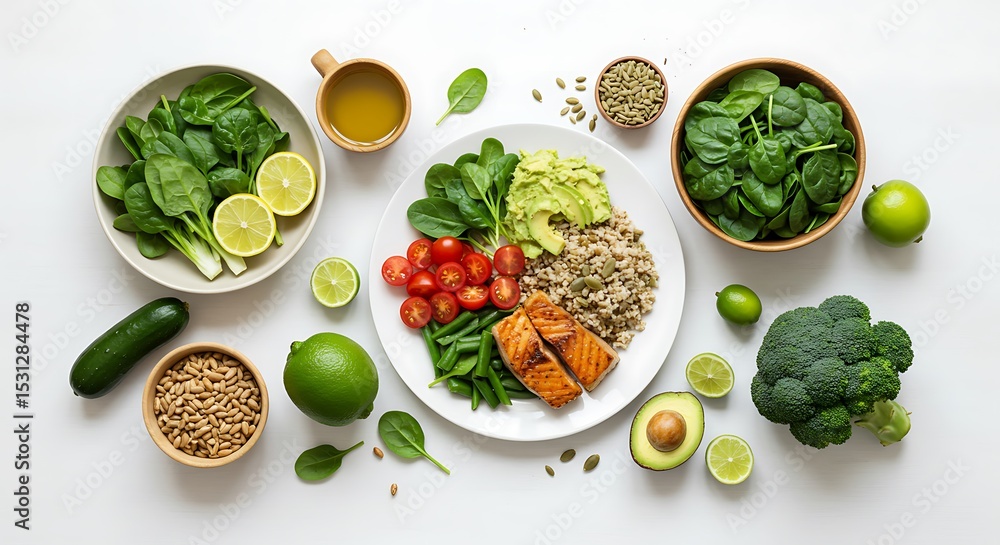 Healthy Green Bowl Recipe: Salmon, Quinoa, Avocado, Spinach, and More! Healthy Green Bowl Recipe: Salmon, Quinoa, Avocado, Spinach, and More!