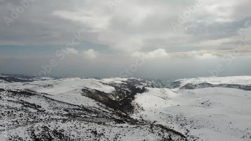 Wallpaper Mural Snowy Mount Aragats from a bird's eye view Torontodigital.ca