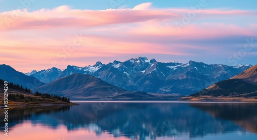 Wallpaper Mural mountain lake and mountains Torontodigital.ca