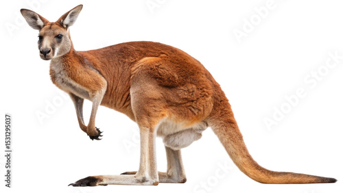 Kangaroo, isolated transparent background