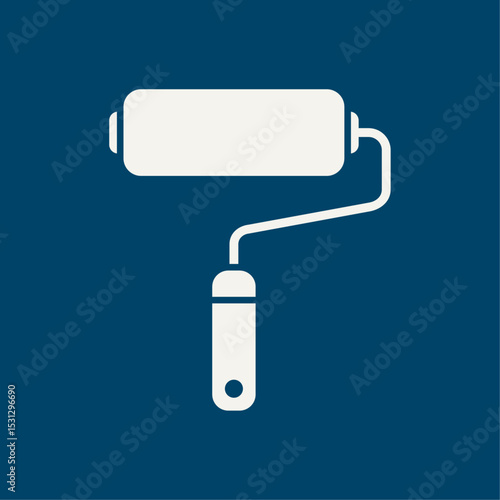 Paint roller trendy artwork magnificent abstract vector illustration colorful applicative design