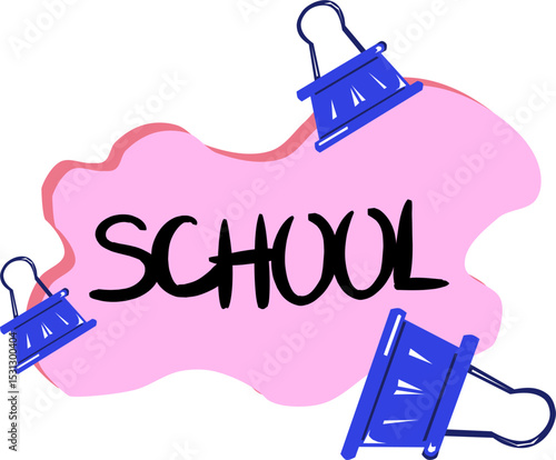 Zestaw szkolnych ikon – grafika wektorowa