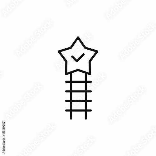 staris to star success icon sign vector