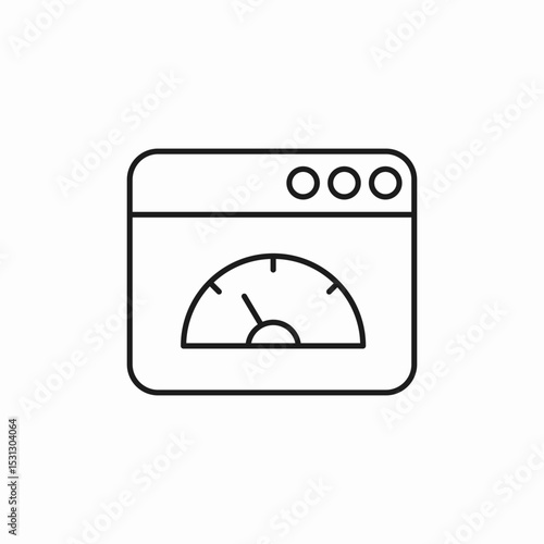 website performance icon sign vector