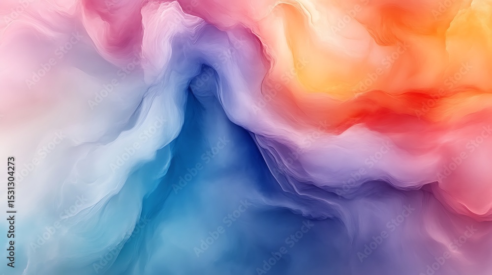 Obraz premium Abstract vibrant colorful fluid flows