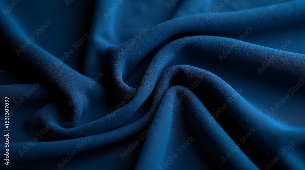 Obraz premium Flowing Blue Fabric Texture